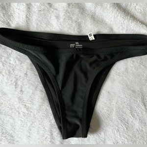 Aerie Black Cheeky Bikini Bottoms